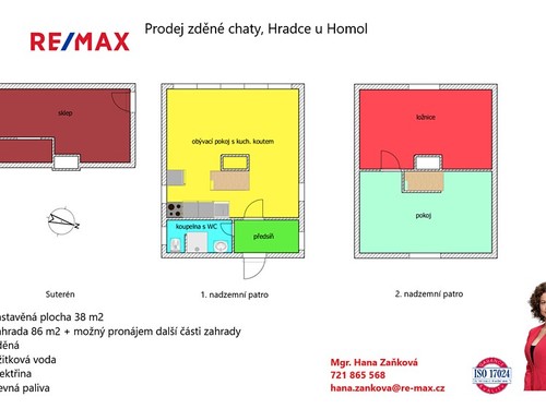 Prodaná chata 84 m², pozemek 124 m²