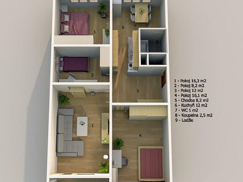 Prodaný byt 4+1 76 m²