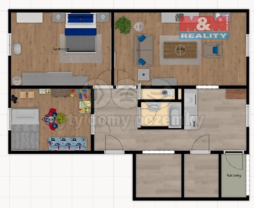 Prodaný byt 3+1 74 m²