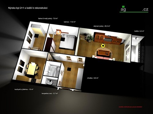 Prodaný byt 2+1 66 m²