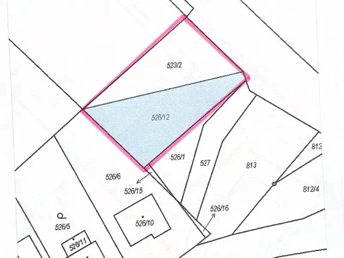 Prodej stavebního pozemku 1085 m²