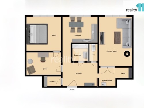 Prodaný byt 3+1 70 m²