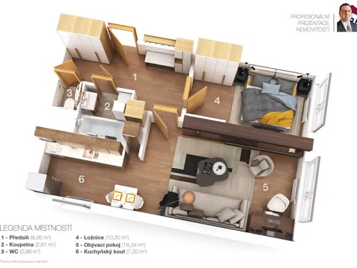 Prodaný byt 2+kk 51 m²