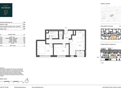 Prodaný byt 3+kk 65 m²