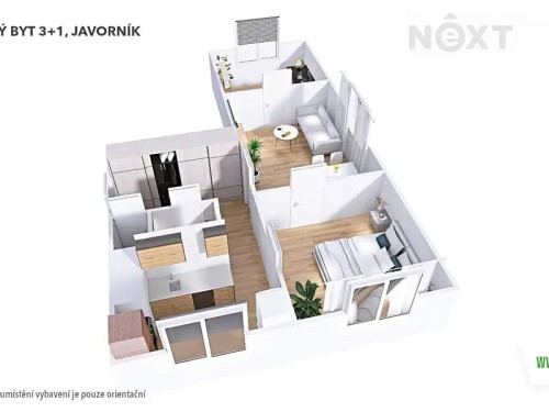 Prodaný byt 3+1 56 m²