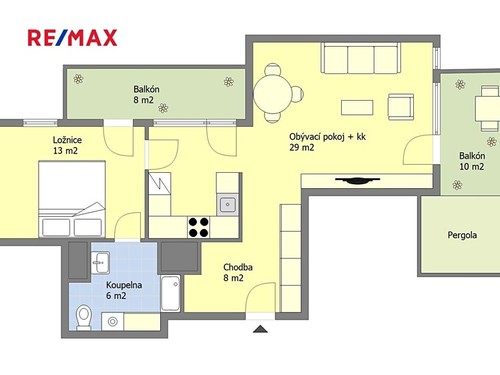 Prodaný byt 2+kk 56 m²