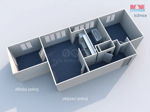 Prodaný byt 3+kk 70 m²