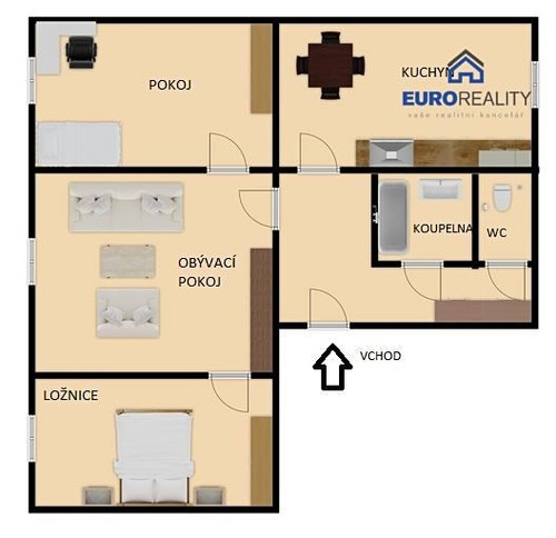 Prodaný byt 3+1 75 m²