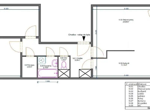 Prodaný byt 3+1 80 m²