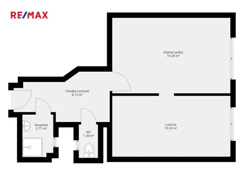 Prodej bytu 2+kk 46 m²