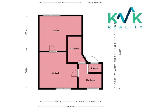 Prodaný byt 2+1 48 m²