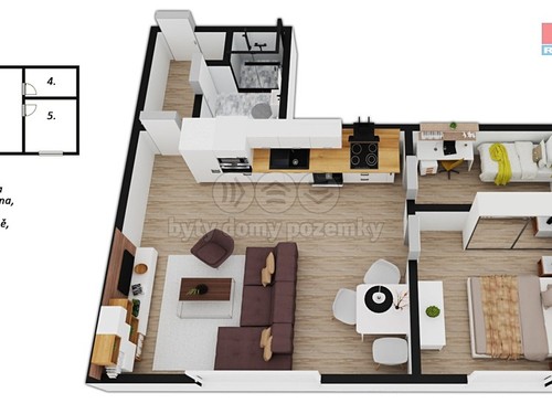 Prodaný byt 2+kk 71 m²