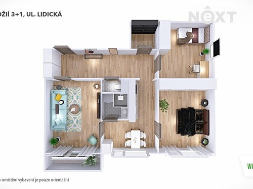 Prodaný byt 3+1 72 m²