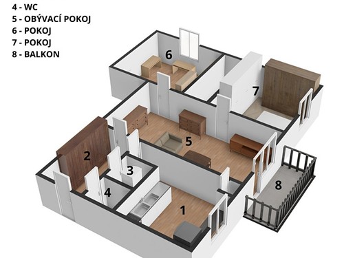Prodaný byt 3+1 64 m²