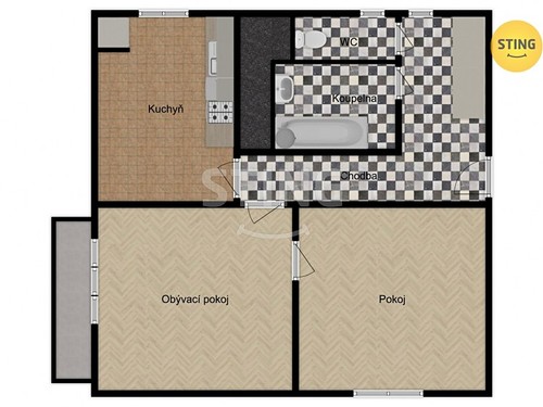 Prodaný byt 2+1 65 m²