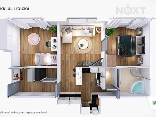 Prodaný byt 3+kk 64 m²
