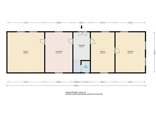 Prodaný dům 103 m², pozemek 1519 m²