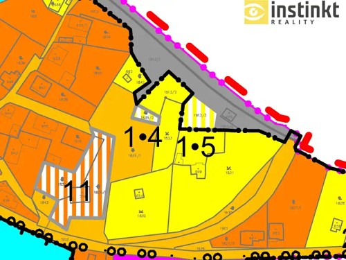 Prodej stavebního pozemku 1494 m²
