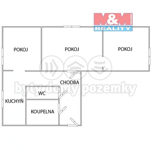 Prodaný byt 3+1 55 m²