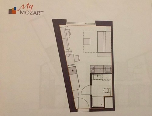 Prodaný byt 1+kk 22 m²
