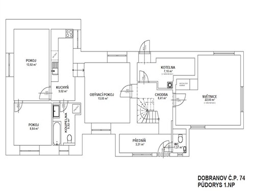 Prodaný dům 96 m², pozemek 2626 m²