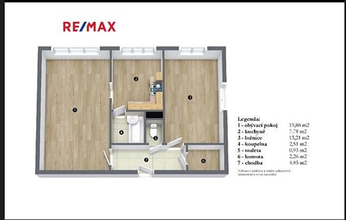 Prodaný byt 2+1 53 m²