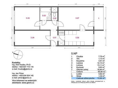 Prodaný byt 3+1 66 m²