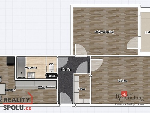 Prodaný byt 2+1 64 m²