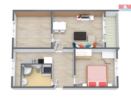 Prodaný byt 3+1 62 m²