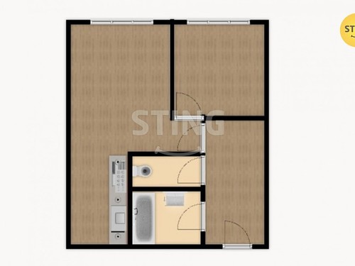 Prodaný byt 2+kk 43 m²