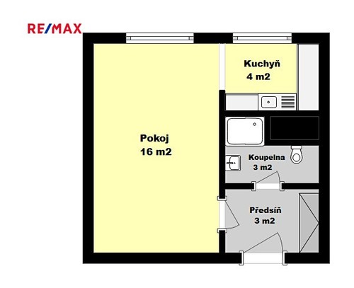 Prodaný byt 1+kk 26 m²