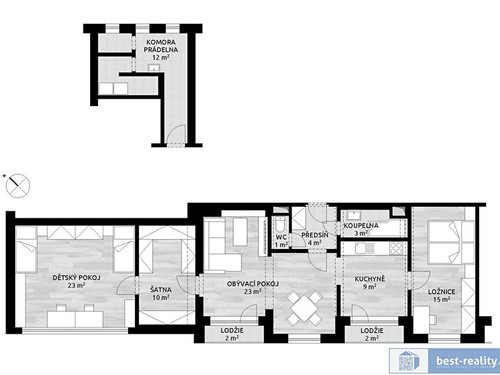 Prodaný byt 4+1 90 m²