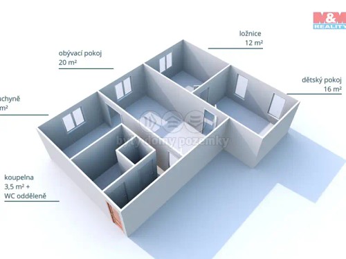 Prodaný byt 3+1 69 m²