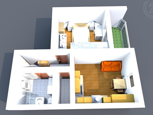 Prodaný byt 2+kk 52 m²
