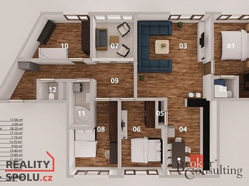 Prodaný byt 5+kk 132 m²
