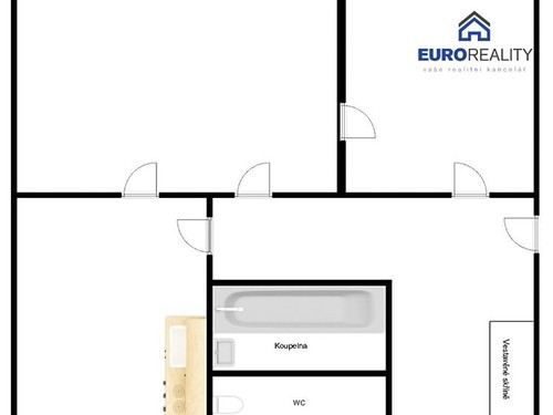 Prodaný byt 2+1 57 m²