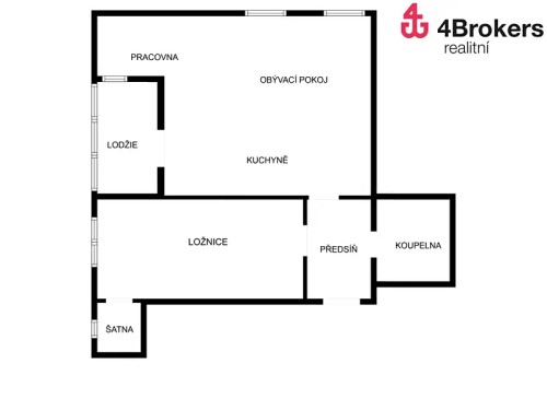 Prodaný byt 2+kk 60 m²