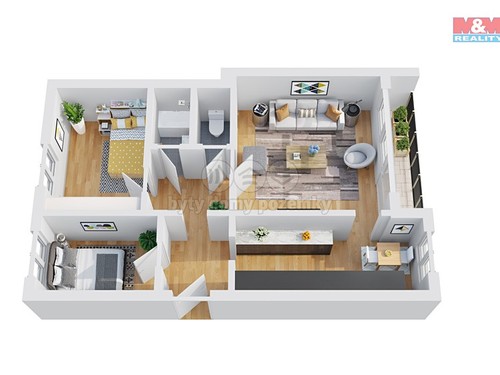 Prodaný byt 3+1 67 m²