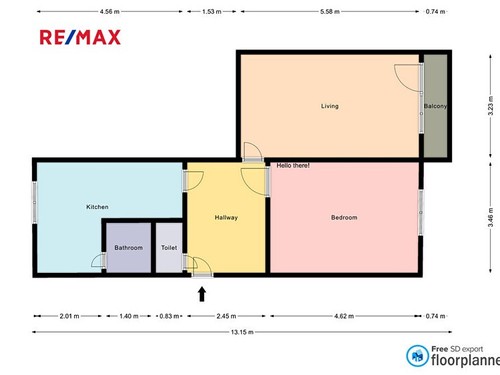 Prodaný byt 2+1 58 m²