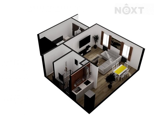 Prodaný byt 2+kk 48 m²