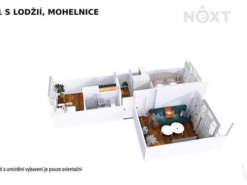 Prodej bytu 2+1 52 m²