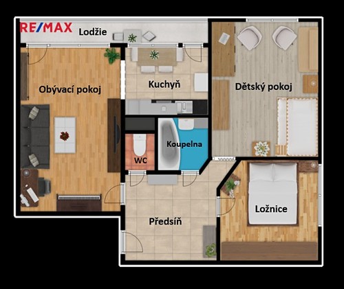 Prodaný byt 3+1 68 m²