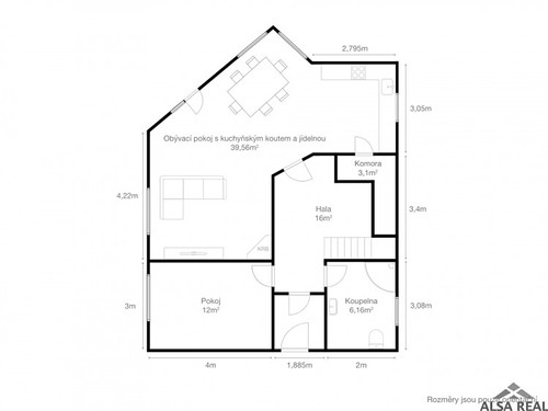 Prodaný dům 160 m², pozemek 1000 m²