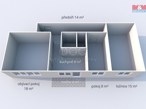 Prodaný byt 3+1 70 m²