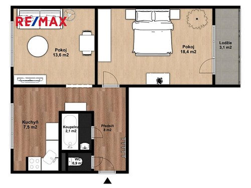 Prodaný byt 2+1 54 m²