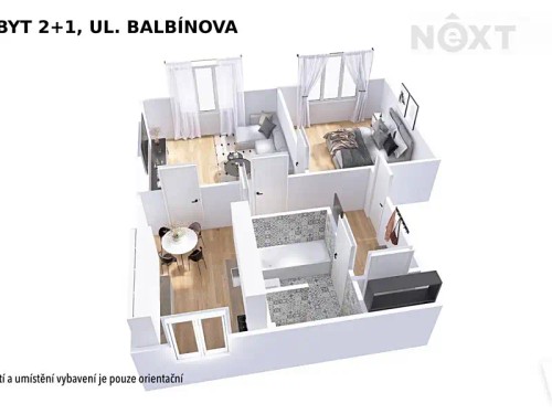 Prodaný byt 2+1 56 m²