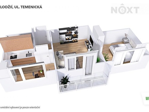 Prodaný byt 2+1 43 m²