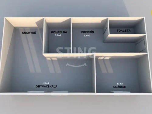 Prodaný byt 2+kk 50 m²