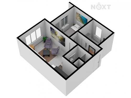 Prodaný byt 3+kk 43 m²