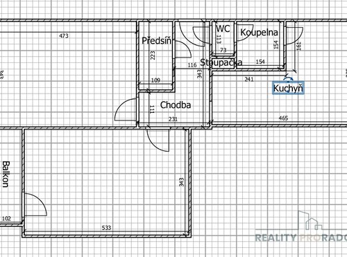 Prodaný byt 2+1 59 m²